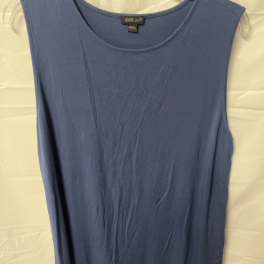 J. Jill Classic Blue Tank Top